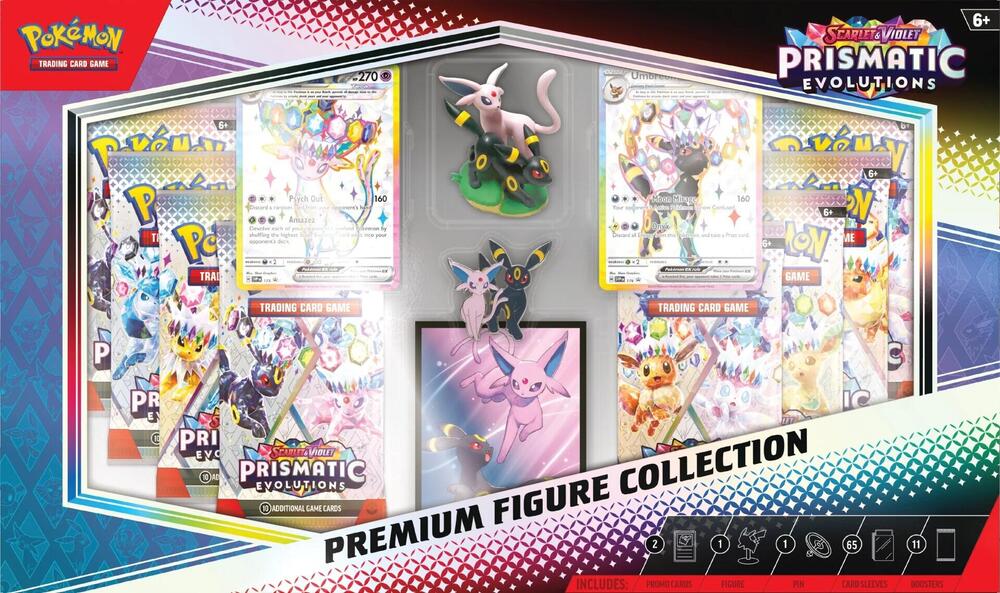 Prismatic Evolutions Premium Figure Collection card from SV: Prismatic Evolutions