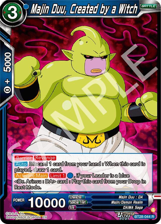 Majin Duu, Created by a Witch BT28-044 card from Prismatic Clash