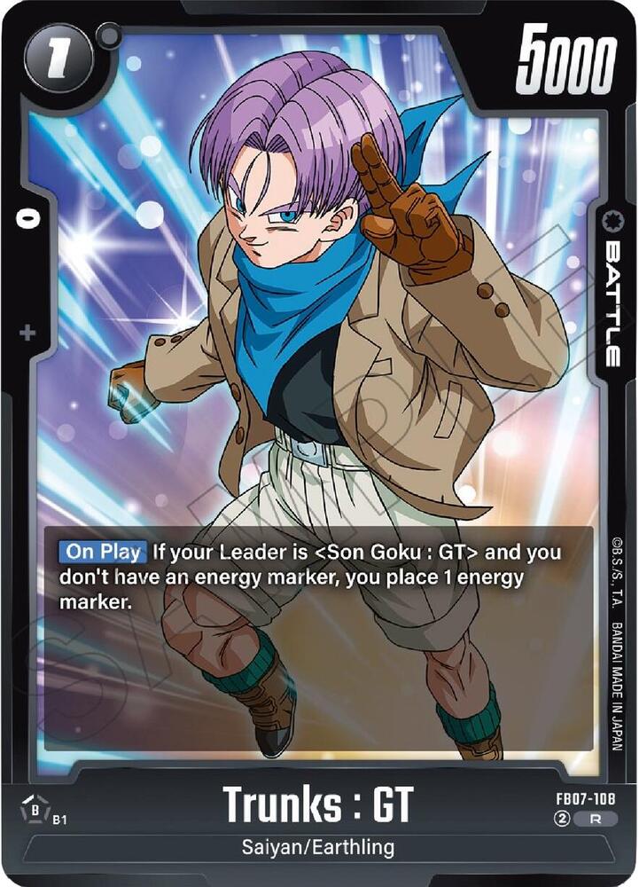 Trunks : GT FB07-108 card from Wish For Shenron