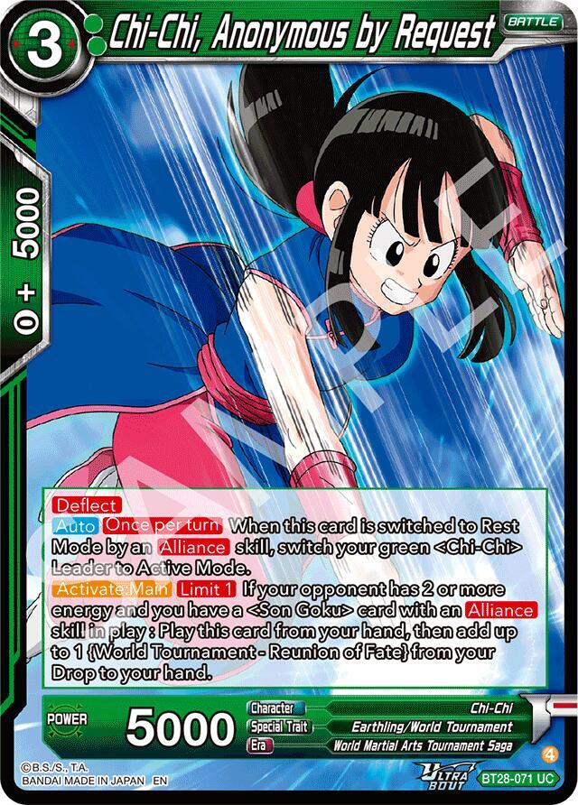 Chi-Chi, Anonymous by Request BT28-071 card from Prismatic Clash
