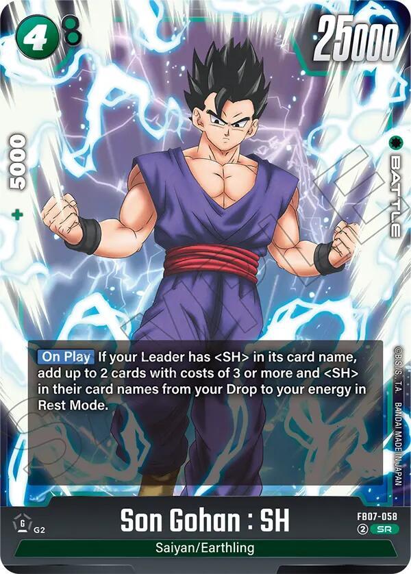 Son Gohan : SH FB07-058 card from Wish For Shenron
