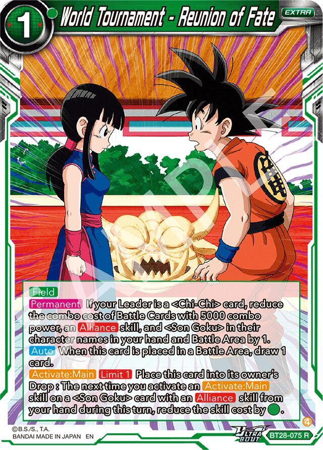 World Tournament - Reunion of Fate BT28-075 card from Prismatic Clash