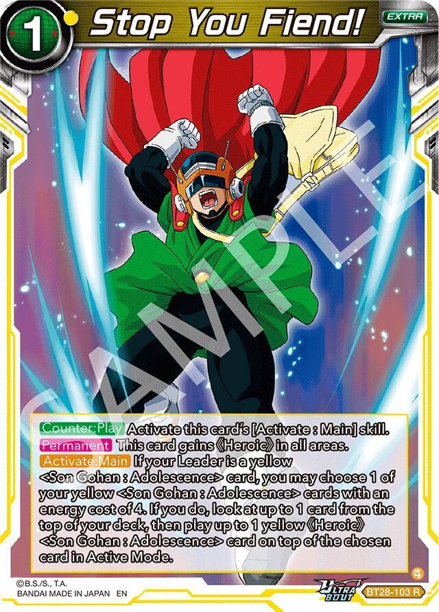 Stop You Fiend! BT28-103 card from Prismatic Clash