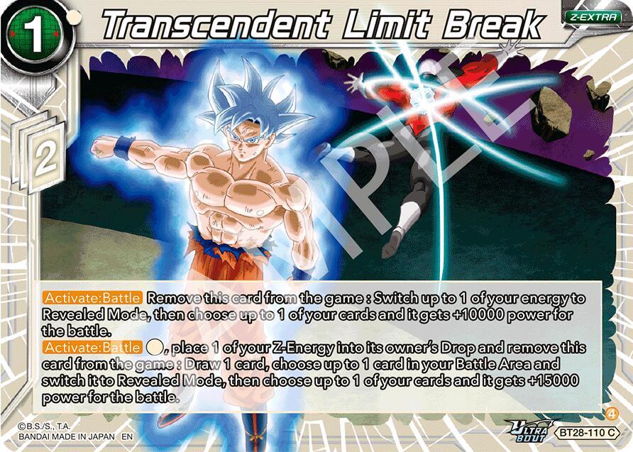 Transcendent Limit Break BT28-110 card from Prismatic Clash