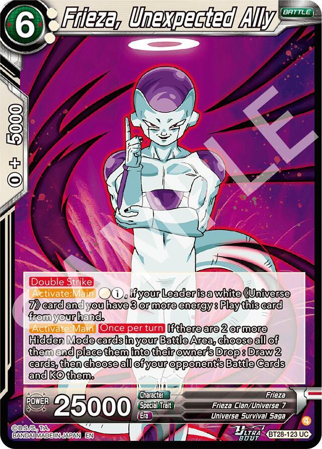 Frieza, Unexpected Ally BT28-123 card from Prismatic Clash