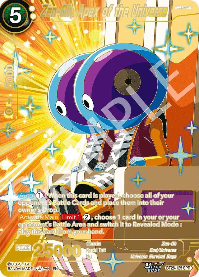 Zen-Oh, Apex of the Universe (SPR) BT28-125 card from Prismatic Clash