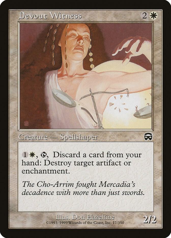 Devout Witness 17 card from Mercadian Masques