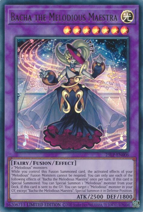 Bacha the Melodious Maestra 25LP-EN006 card from Limited Pack World Championship 2025