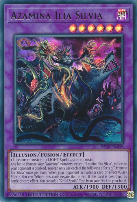 Azamina Ilia Silvia 25LP-EN010 card from Limited Pack World Championship 2025