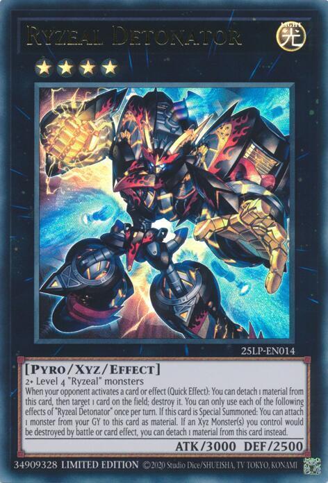 Ryzeal Detonator 25LP-EN014 card from Limited Pack World Championship 2025