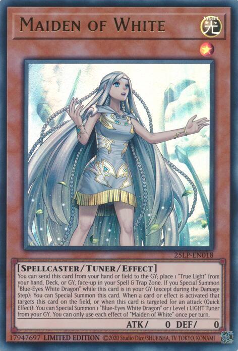 Maiden of White 25LP-EN018 card from Limited Pack World Championship 2025