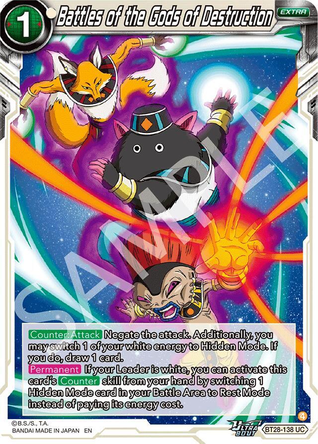 Battles of the Gods of Destruction BT28-138 card from Prismatic Clash