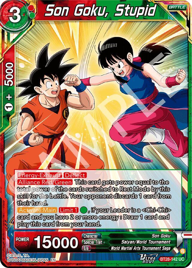 Son Goku, Stupid BT28-142 card from Prismatic Clash