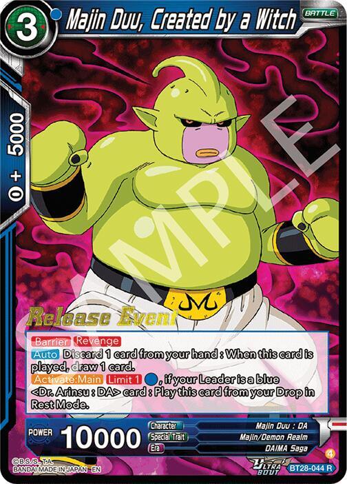 Majin Duu, Created by a Witch BT28-044 card from Prismatic Clash Release Event