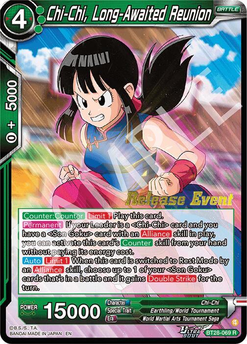 Chi-Chi, Long-Awaited Reunion BT28-069 card from Prismatic Clash Release Event