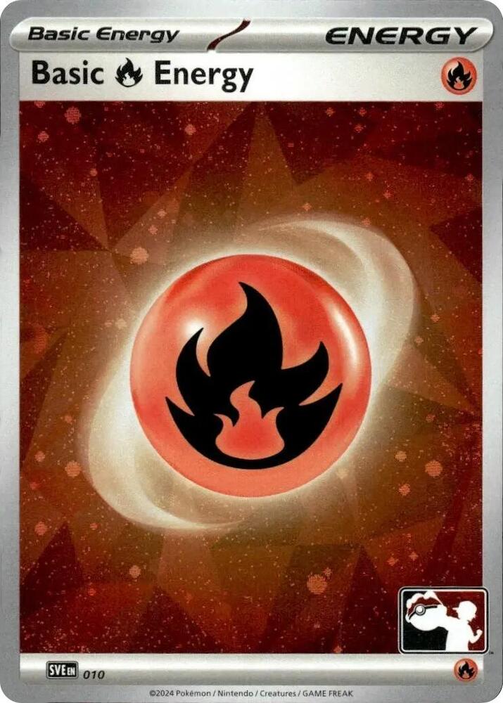 Basic Fire Energy (Cosmos Holo) 010 card from Prize Pack Series Cards