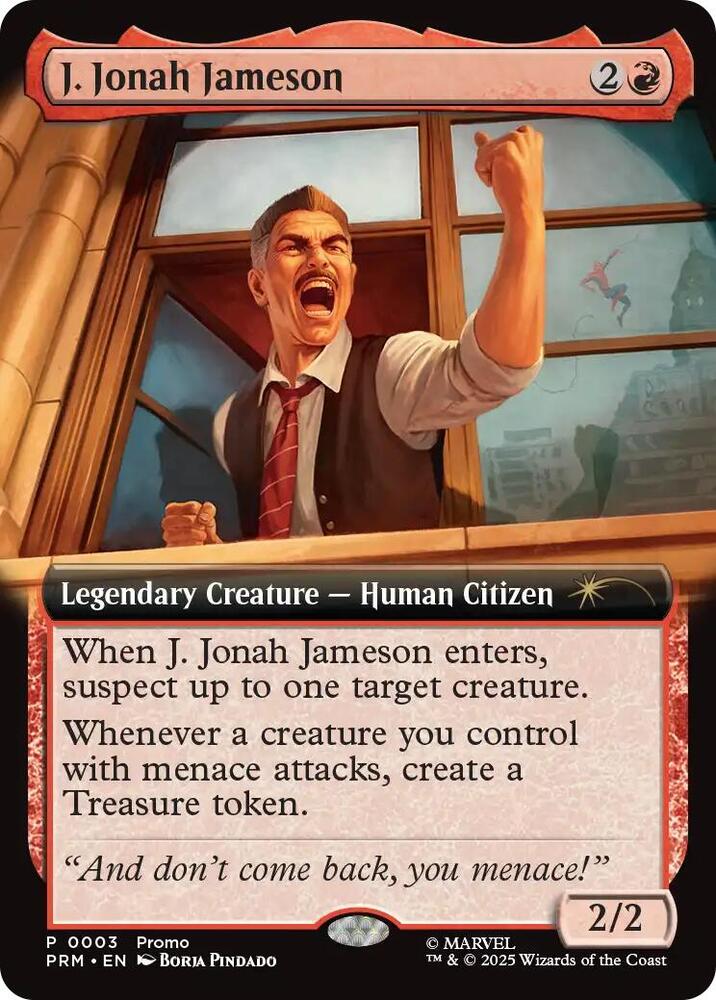 J. Jonah Jameson (Extended Art) 3 card from Unique and Miscellaneous Promos