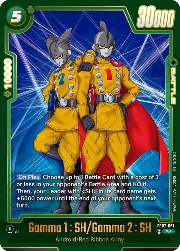 Gamma 1 : SH/Gamma 2 : SH (Alternate Art) FB07-051 card from Wish For Shenron