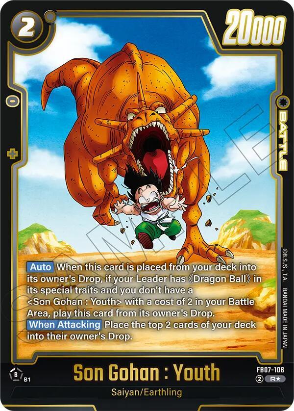Son Gohan : Youth (Alternate Art) FB07-106 card from Wish For Shenron