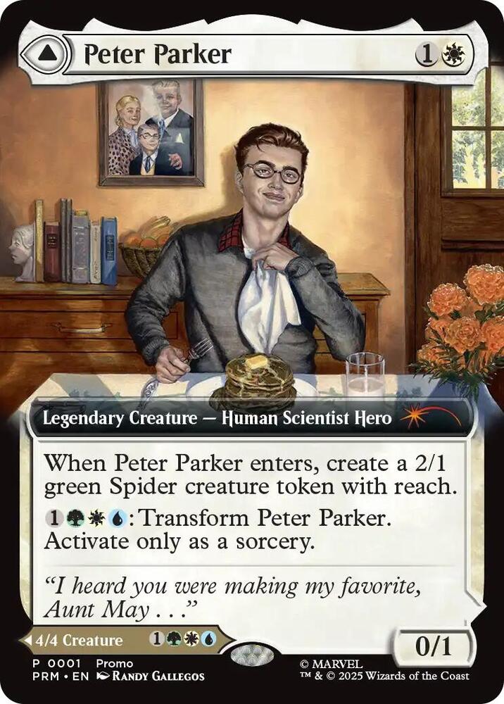 Peter Parker (Extended Art) 1 card from Unique and Miscellaneous Promos