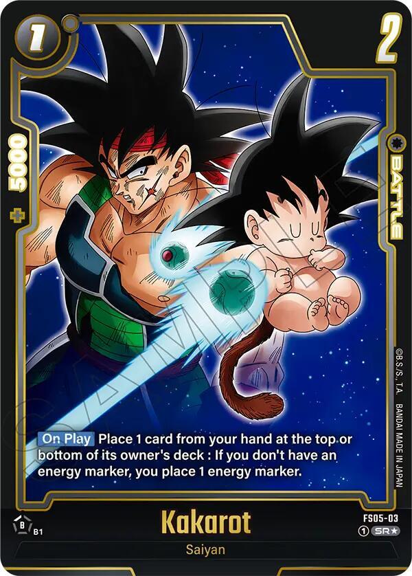 Kakarot (Alternate Art) FS05-03 card from Starter Deck 5: Bardock Alternate Art Reprints