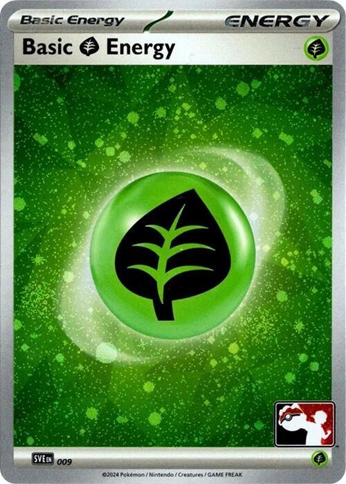 Basic Grass Energy (Cosmos Holo) 009 card from Prize Pack Series Cards