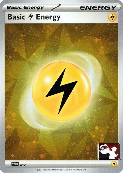 Basic Lightning Energy (Cosmos Holo) 012 card from Prize Pack Series Cards