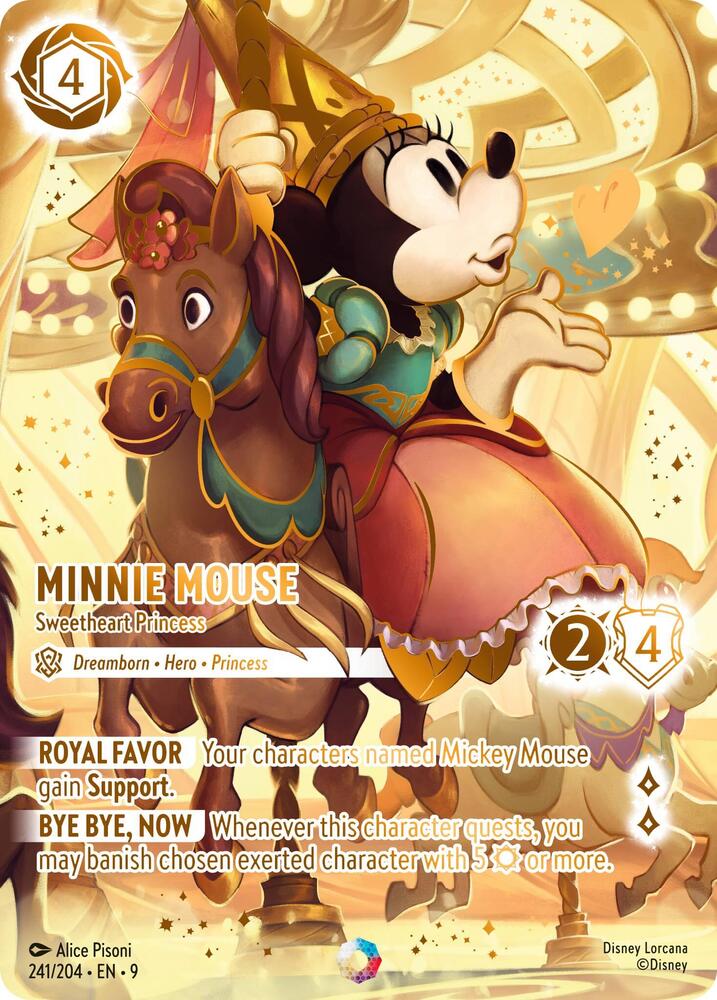 Minnie Mouse - Sweetheart Princess (Iconic) 241/204 card from Fabled