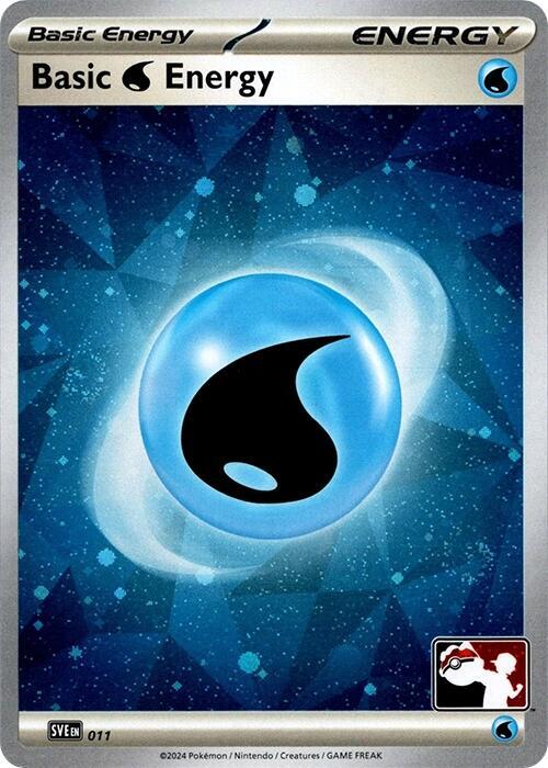 Basic Water Energy (Cosmos Holo) 011 card from Prize Pack Series Cards