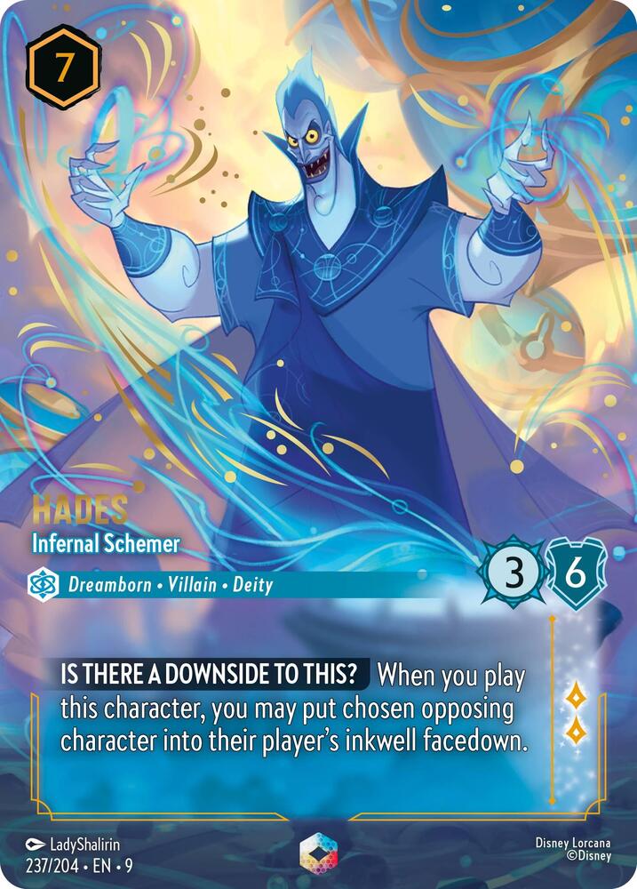 Hades - Infernal Schemer (Enchanted) 237/204 card from Fabled
