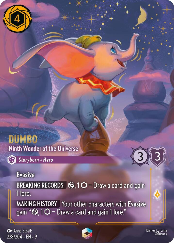 Dumbo - Ninth Wonder of the Universe (Enchanted) 228/204 card from Fabled