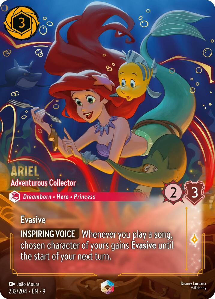 Ariel - Adventurous Collector (Enchanted) 232/204 card from Fabled