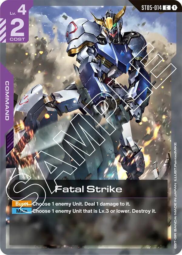 Fatal Strike ST05-014 card from Starter Deck 05: Iron Bloom