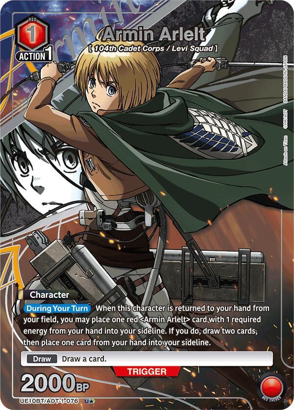 Armin Arlelt (U*) UE10BT/AOT-1-076 card from UE10BT: Attack on Titan
