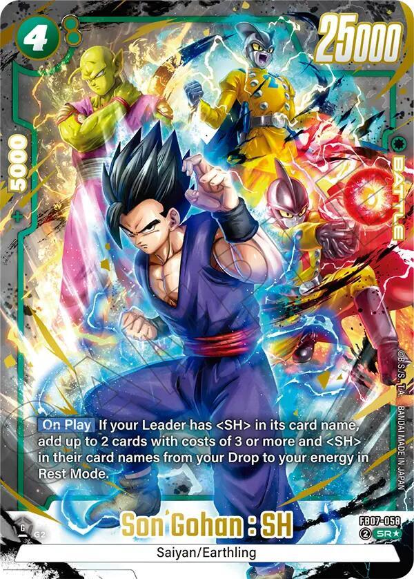 Son Gohan : SH (Alternate Art) FB07-058 card from Wish For Shenron
