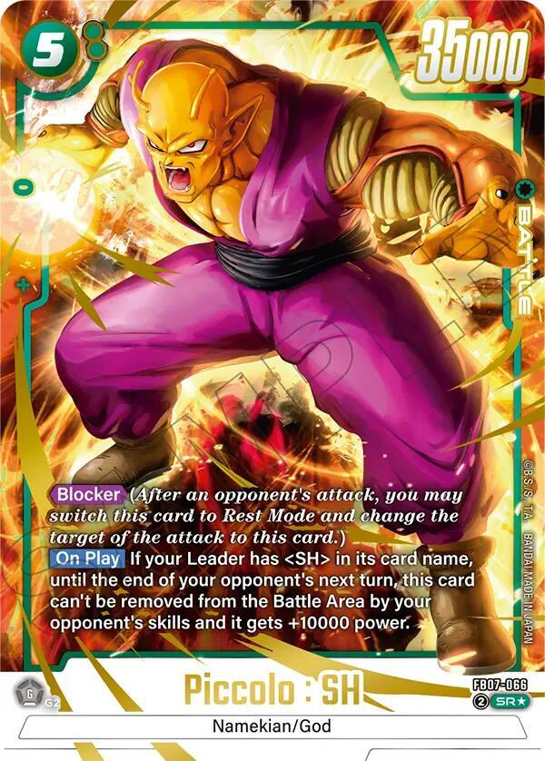 Piccolo : SH (Alternate Art) FB07-066 card from Wish For Shenron