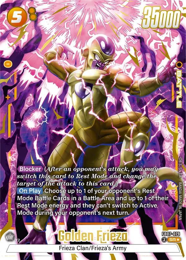 Golden Frieza (Alternate Art) FB07-079 card from Wish For Shenron