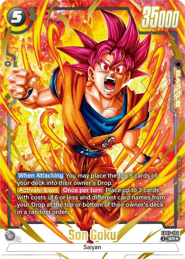 Son Goku (Alternate Art) FB07-104 card from Wish For Shenron