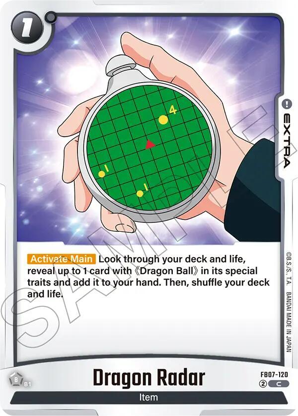 Dragon Radar FB07-120 card from Wish For Shenron