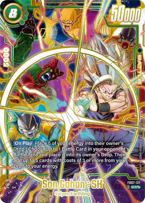 Son Gohan : SH (Super Alternate Art) FB07-121 card from Wish For Shenron