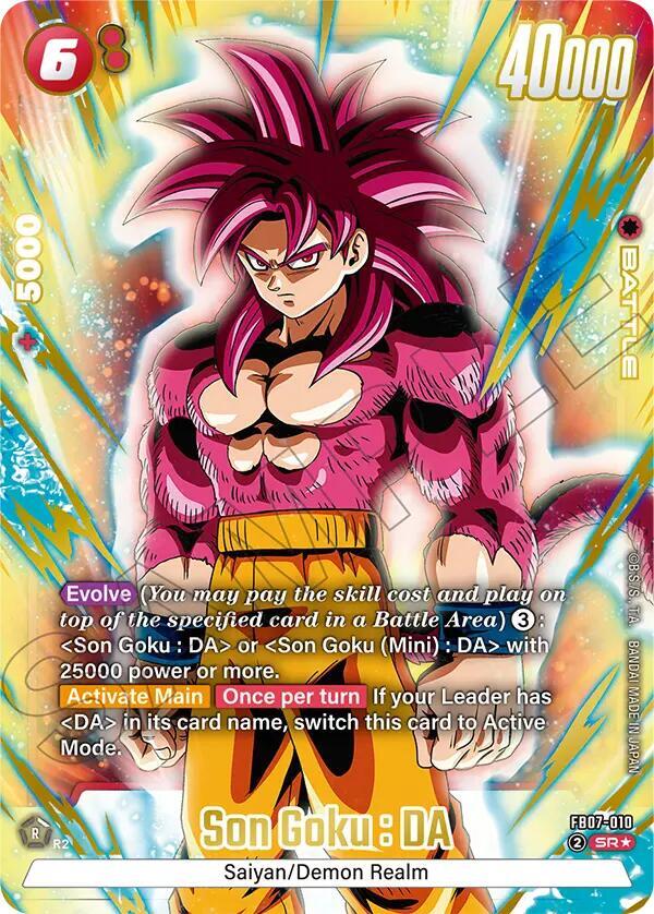 Son Goku : DA (Alternate Art) FB07-010 card from Wish For Shenron