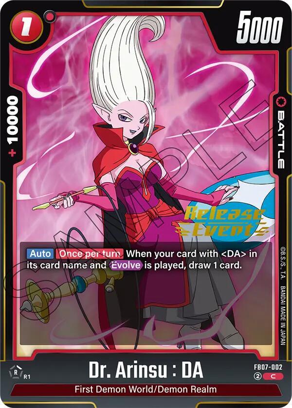 Dr. Arinsu : DA FB07-002 card from Wish For Shenron Release Event Cards