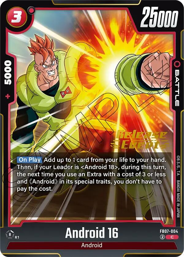 Android 16 FB07-004 card from Wish For Shenron Release Event Cards