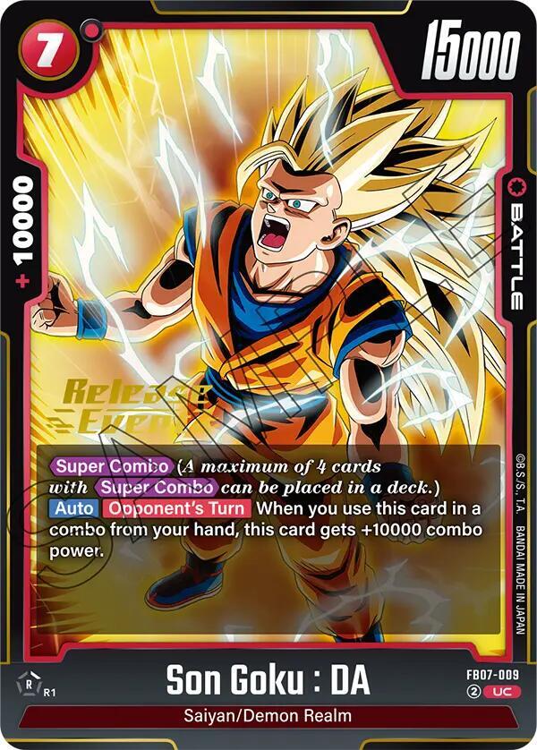 Son Goku : DA FB07-009 card from Wish For Shenron Release Event Cards