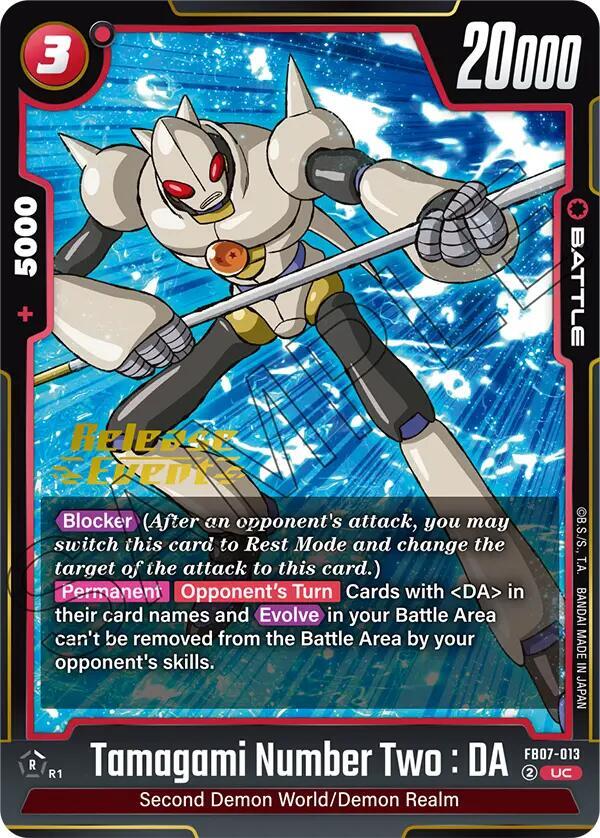 Tamagami Number Two : DA FB07-013 card from Wish For Shenron Release Event Cards