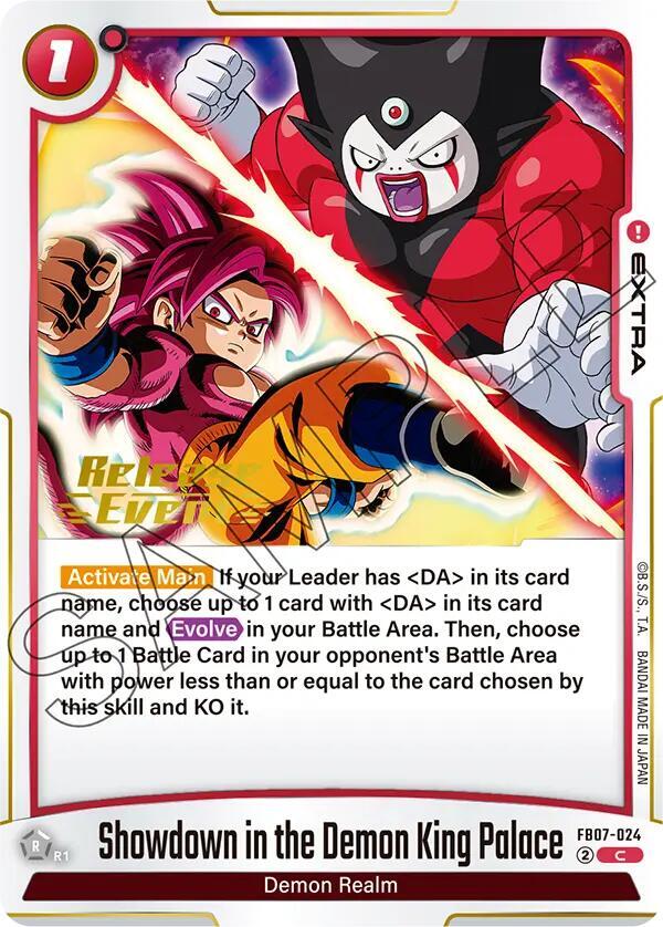 Showdown in the Demon King Palace FB07-024 card from Wish For Shenron Release Event Cards