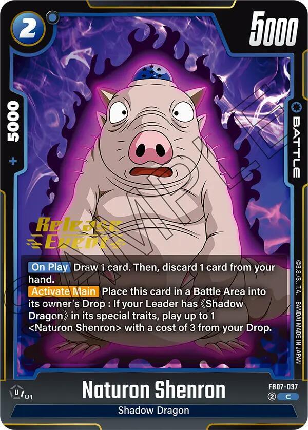 Naturon Shenron FB07-037 card from Wish For Shenron Release Event Cards