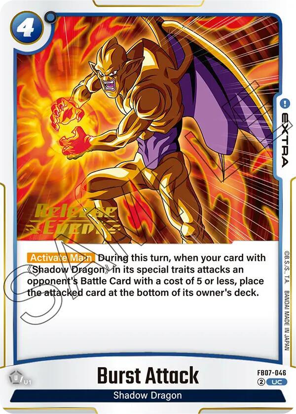 Burst Attack FB07-046 card from Wish For Shenron Release Event Cards