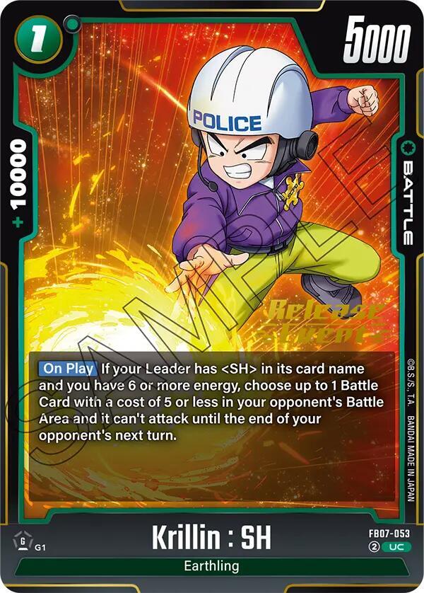 Krillin : SH FB07-053 card from Wish For Shenron Release Event Cards