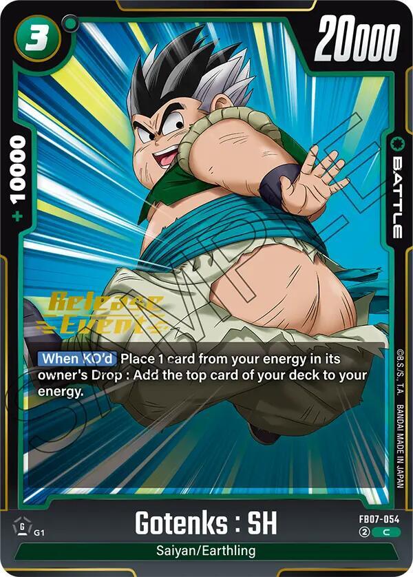 Gotenks : SH FB07-054 card from Wish For Shenron Release Event Cards